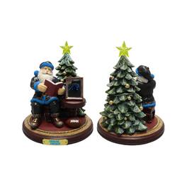 The Memory Company - Carolina Panthers Christmas Story Santa Figurine - Multicolor
