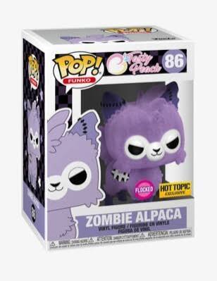 POP! #86 Peach FUNKO  
FLOCKED HOT TOPIC EXCLUSIVE  
ZOMBIE ALPACA VINYL FIGURE
