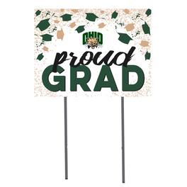 Jardine - Ohio Bobcats 18'' x 24'' Grad Yard Sign - White