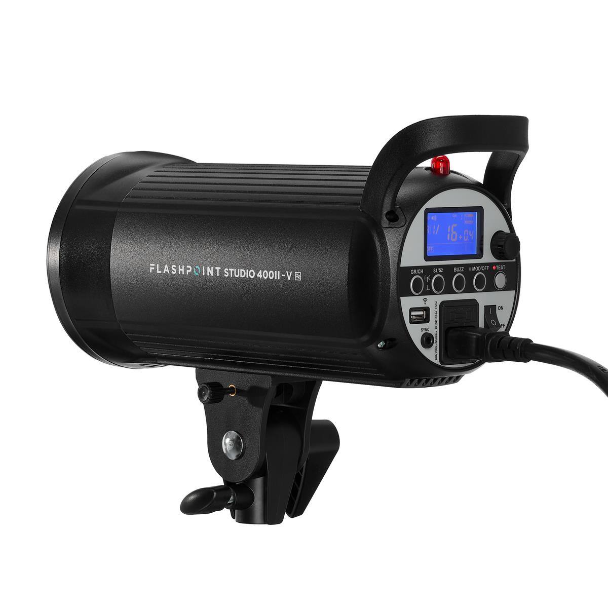 1/ W 16 + DY FLASHPOINT STUDIO 400II-V 6 GRICH - yl BUC ODIOHF T ON 1