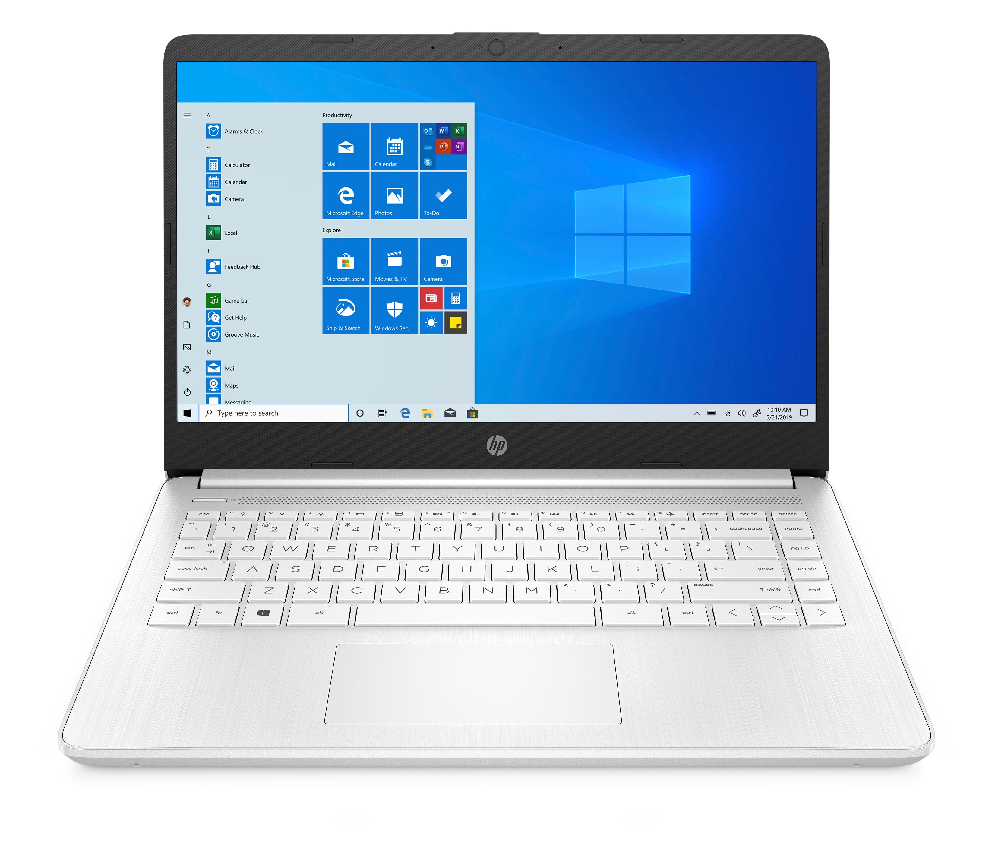 HP - 14" Laptop - Intel Celeron N4020 - 4GB Memory - 64GB eMMC - Snowflake white