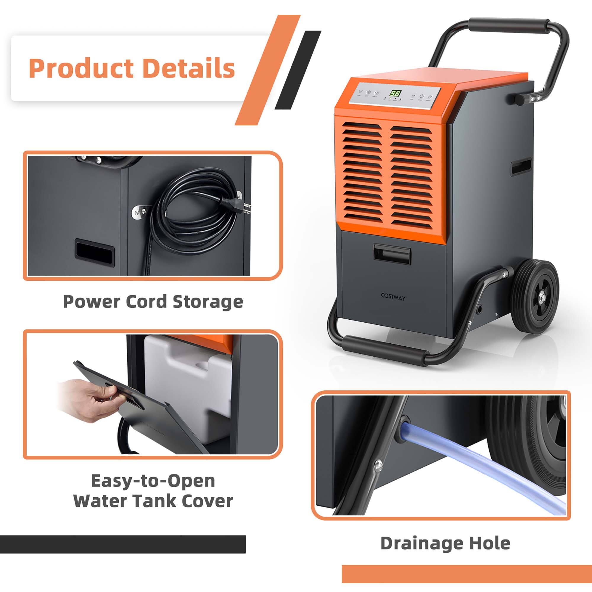 Product Details:

* 55 J.
* Power Cord Storage
* Easy-to-Open Water Tank Cover
* Drainage Hole