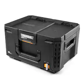 ToughBuilt - StackTech Large Tool Box with Auto-Locking Interface and Tray - Black