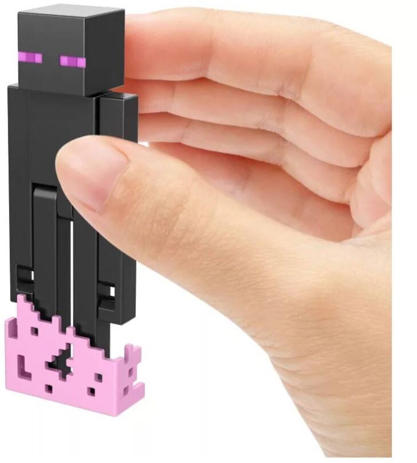 Alt View 4. Mattel - Mattel - Minecraft 3.25'' Enderman Figure with Accessories   - COLLECTIBLES - Multicolor.