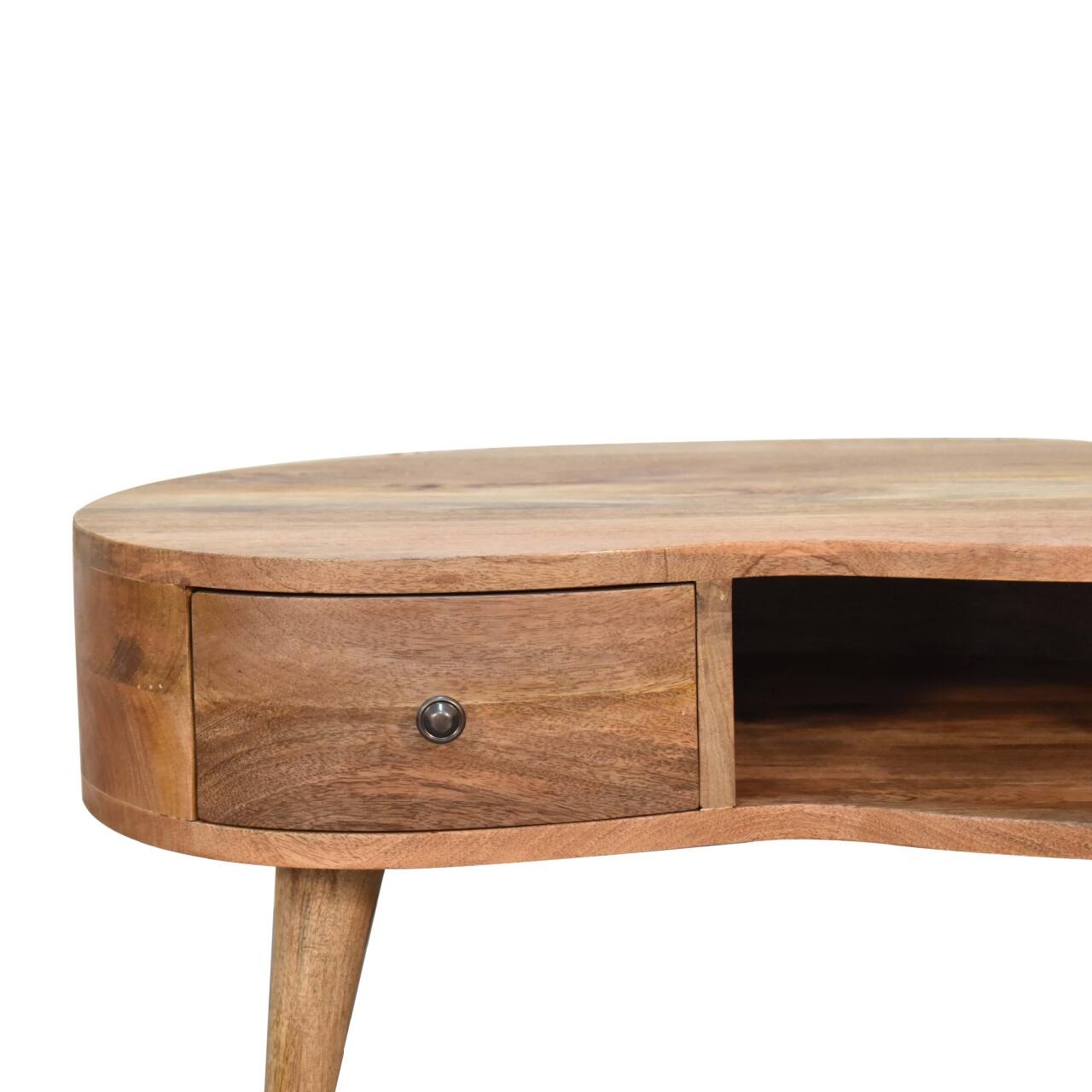 Alt View 1. Artisan Furniture - Mini Oak-ish Wave Coffee Table - oak-ish.