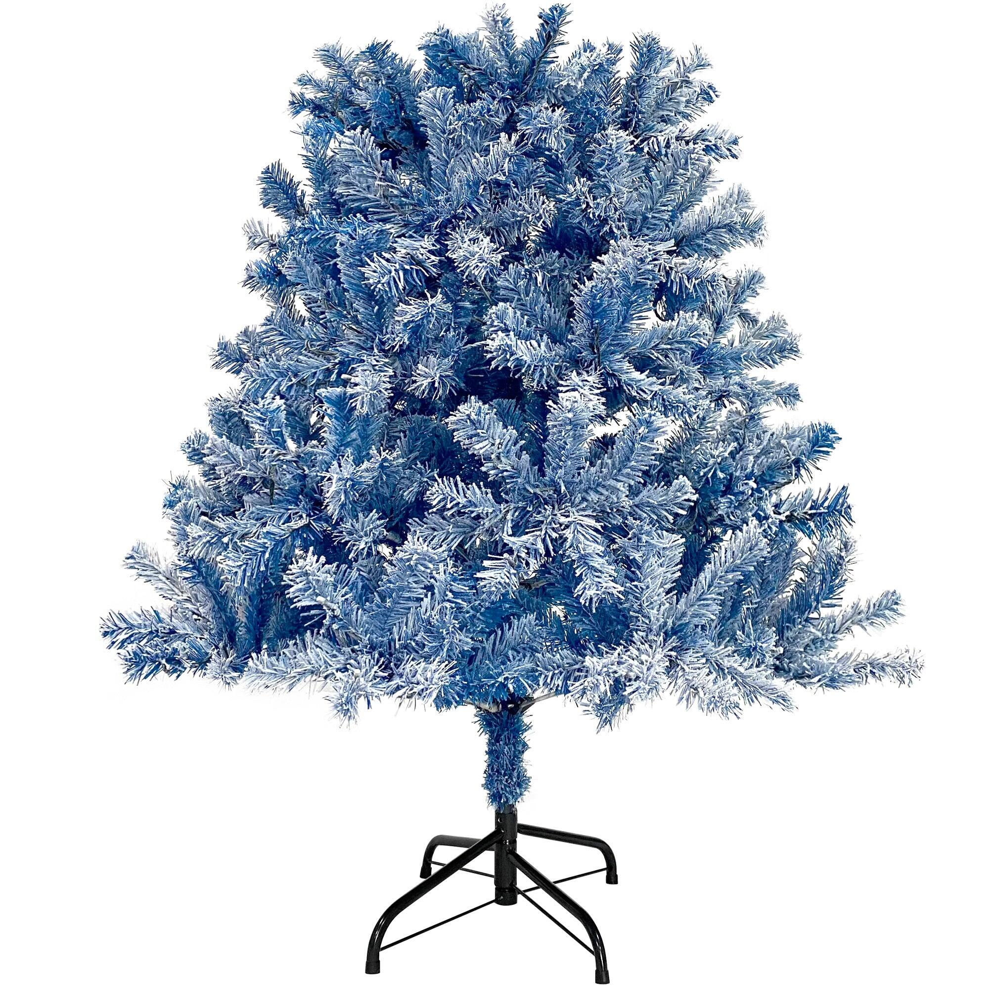 Alt View 10. BreeBe - 6FT Pre-Lit Hinged Artificial Fir ChristmasTree - Blue.