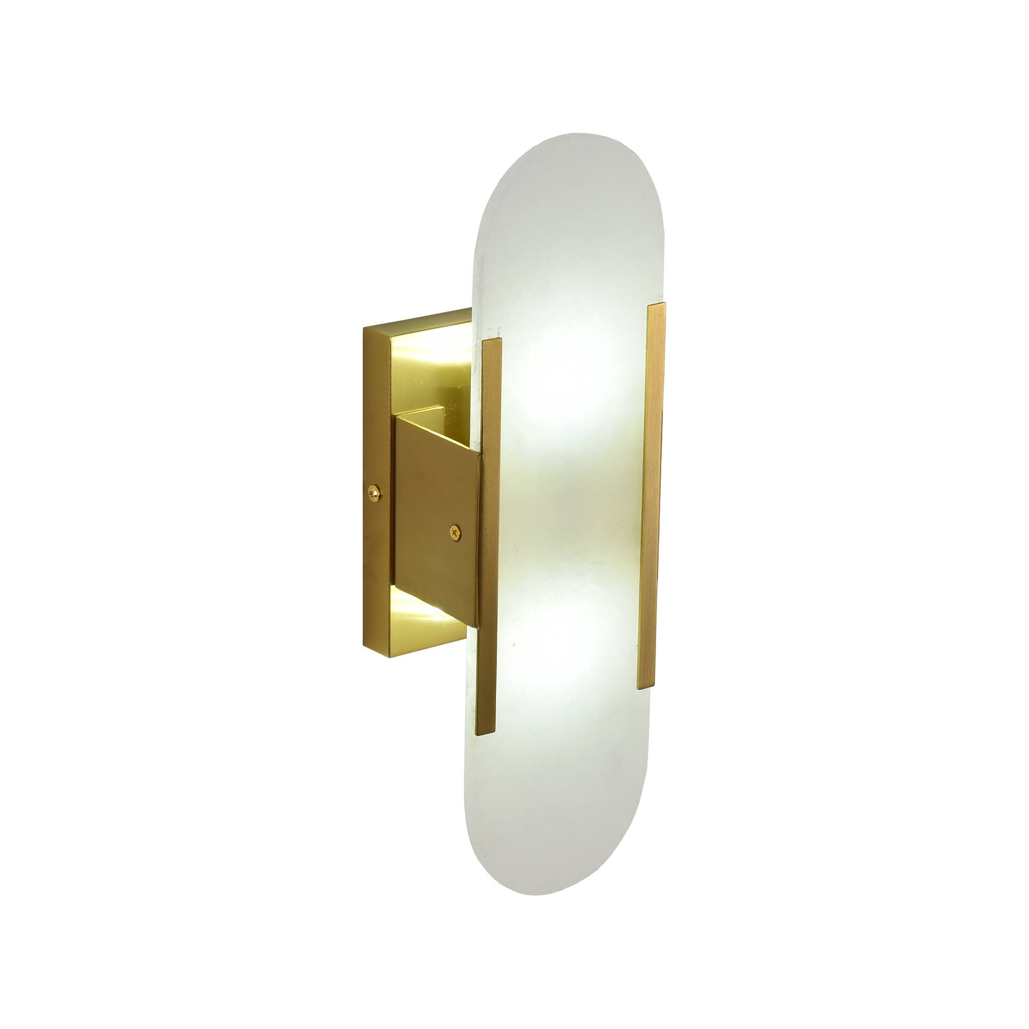 Alt View 5. Parrot Uncle - Modern Metal Marble Shade 2 Light Wall Sconce Vanity Light Fixture for Living Room Bedroom Corridor - Gold.