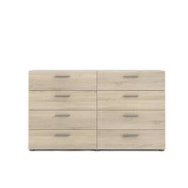 Tvilum - Austin 8 Drawer Double Dresser, Oak Structure - Brown