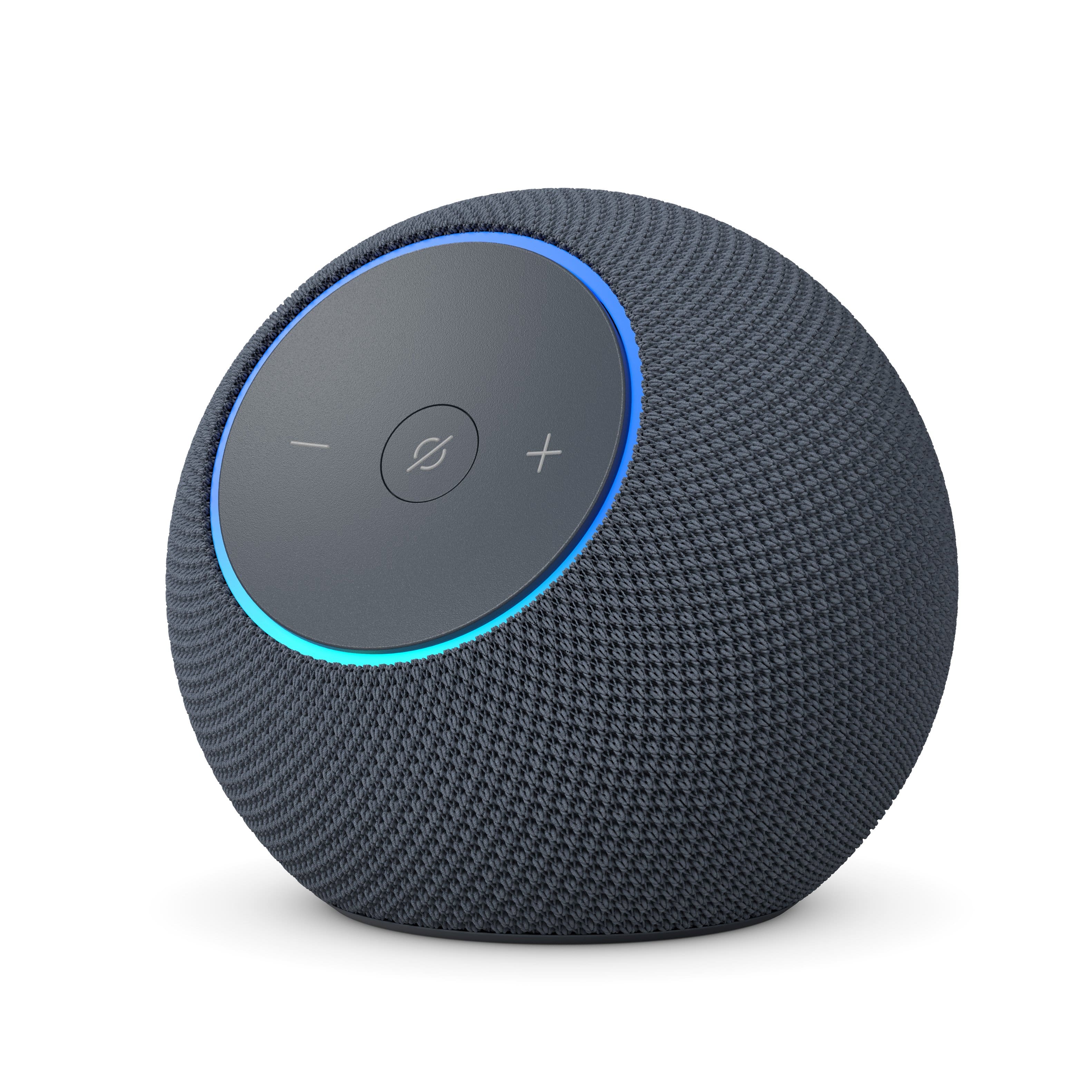 Amazon - Echo Dot Max (newest model), Alexa speaker w/ room-filling sound and built-in smart home hub, designed for Alexa+ - Graphite - Front_Zoom