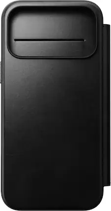 Front. Nomad - Modern Leather Folio Series Case for Apple iPhone 18 Pro Max/iPhone 17 Pro Max Horween Leather - Black.