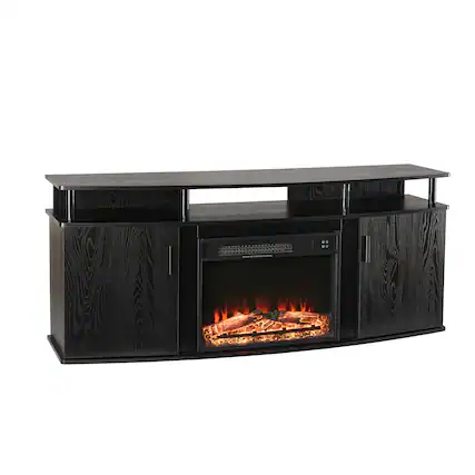 Front. Doral Designs - Doral Designs Arletta TV Stand without Electric Fire - Black.