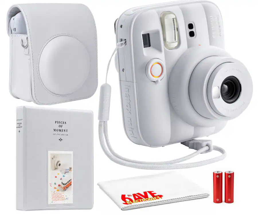 Inastax Mini Fujifilm INSTAX MINI 13 Instant Film Camera + Photo Album + More White ...