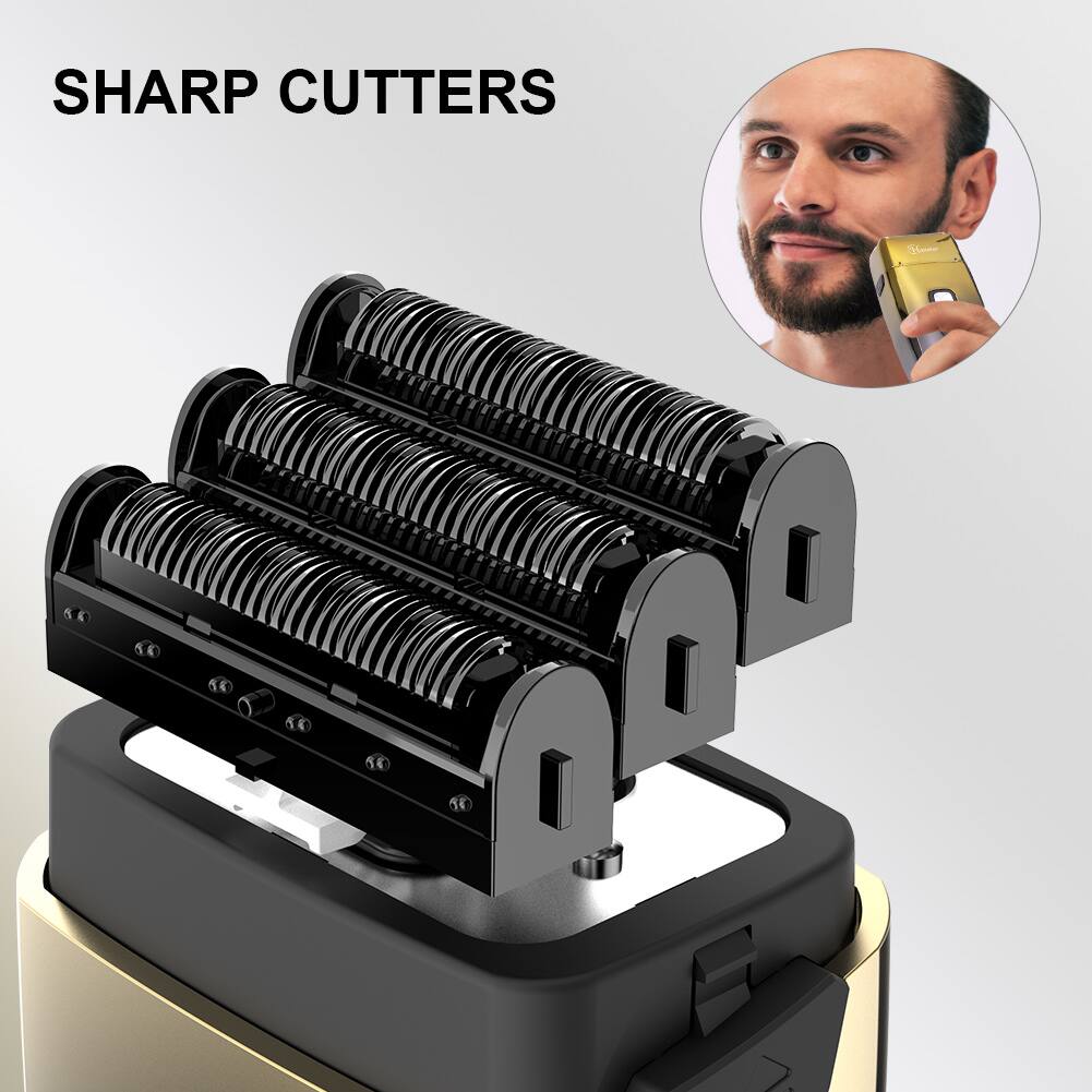 HATTEKER Bald Head Shaver & Facial Hair Trimmer 3 Blade Foil Shaver for ...