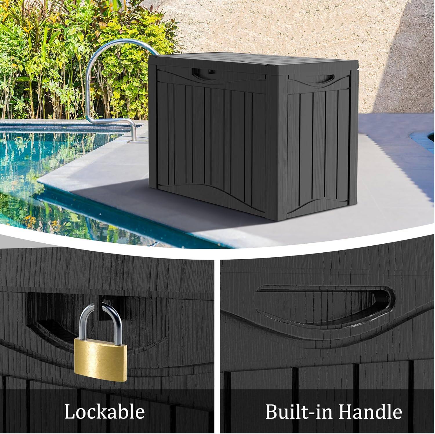 Lockable  
Built-in Handle