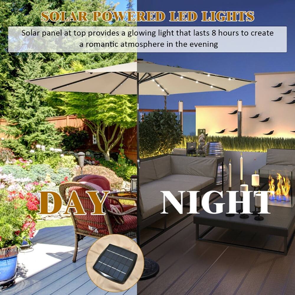 SOLAR POWERED LED LIGHTS

Solar panel at top provides a glowing light that lasts 8 hours to create a romantic atmosphere in the evening

DAY NIGHT