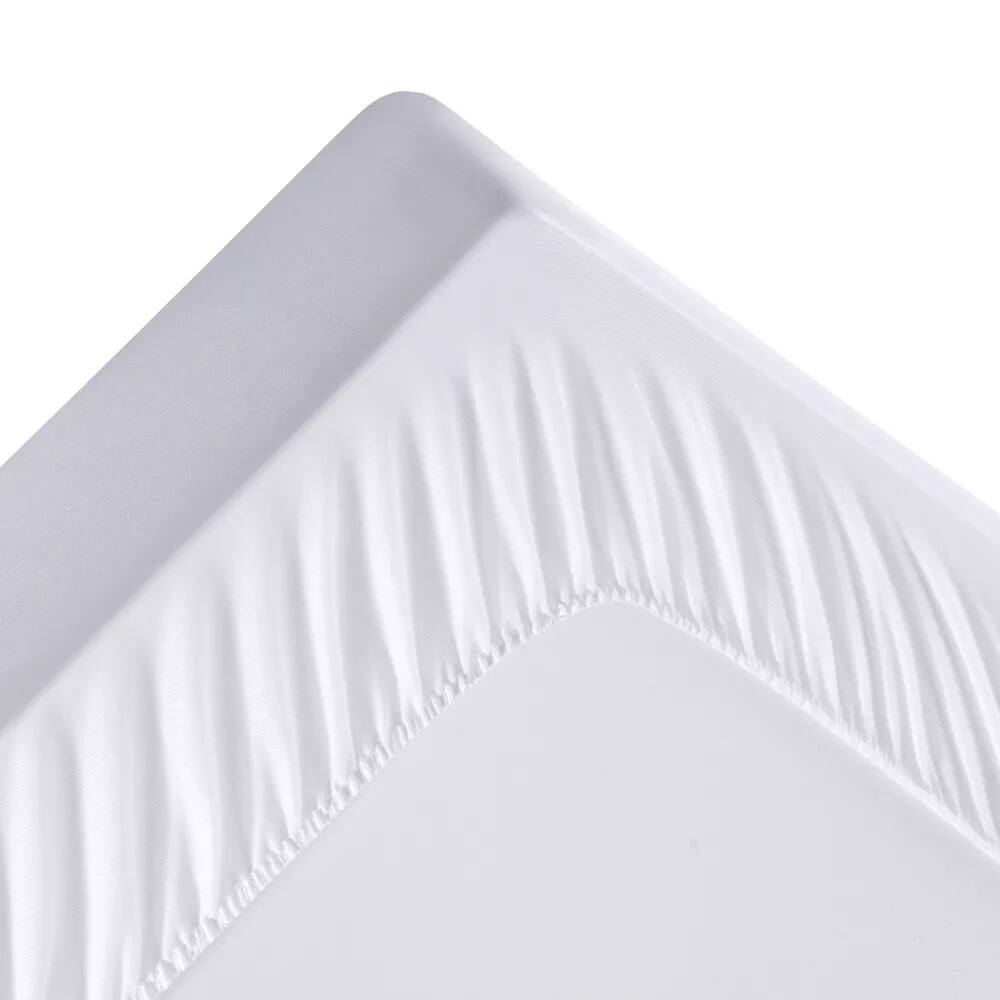 Back. Peace Nest - Peace Nest Clover Quilted Moisture-Wicking Mattress Pad, King - White.