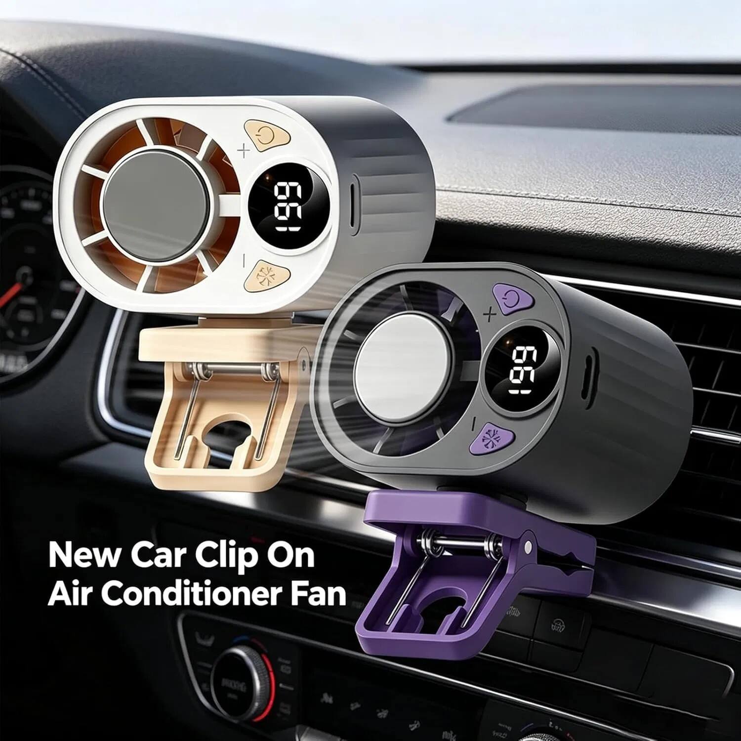 C + 199 A7A C + 199 ) New Car Clip On Air Conditioner Fan