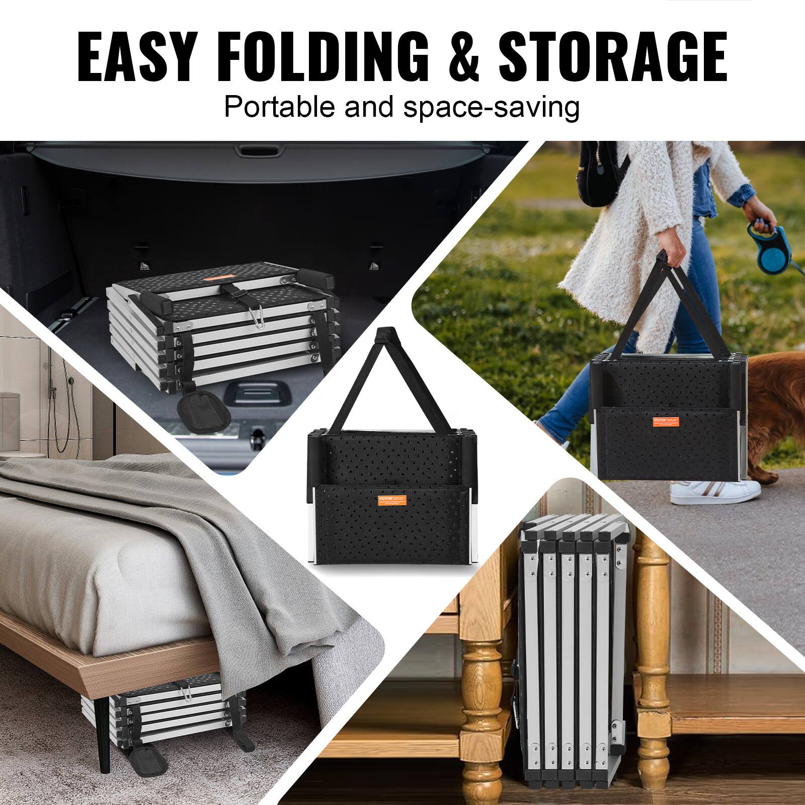 EASY FOLDING & STORAGE
Portable and space-saving