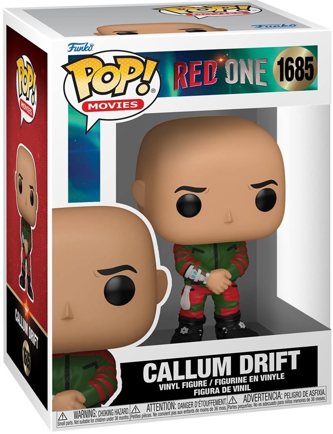 Funko POP! RED ONE 1685 MOVIES
CALLUM DRIFT
FIGURINE EN VINYLE
FIGURE DE VINIL
PELIGRO DE ASFIXIA. D'TOUFFEMENT.
ADVERTENCIA: para nios menores de 36 meses.
DANGER pequerias.
No es adecuado
HAZARD.
ATTENTION: aux enfants de moins de 36 mois.
Partes
WARNING: CHOKING
Petites pieces.
Ne convient pas
children under 36 months
Not suitable for
Small parts.