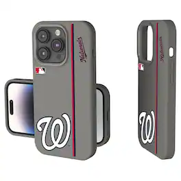 Keyscaper - MLB - Washington Nationals iPhone Soft Touch Case - 14 - Gray