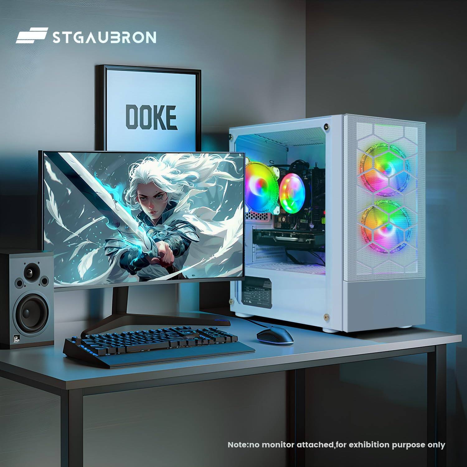 STGAUBRON DOKE Note: no monitor attached, for exhibition purpose only