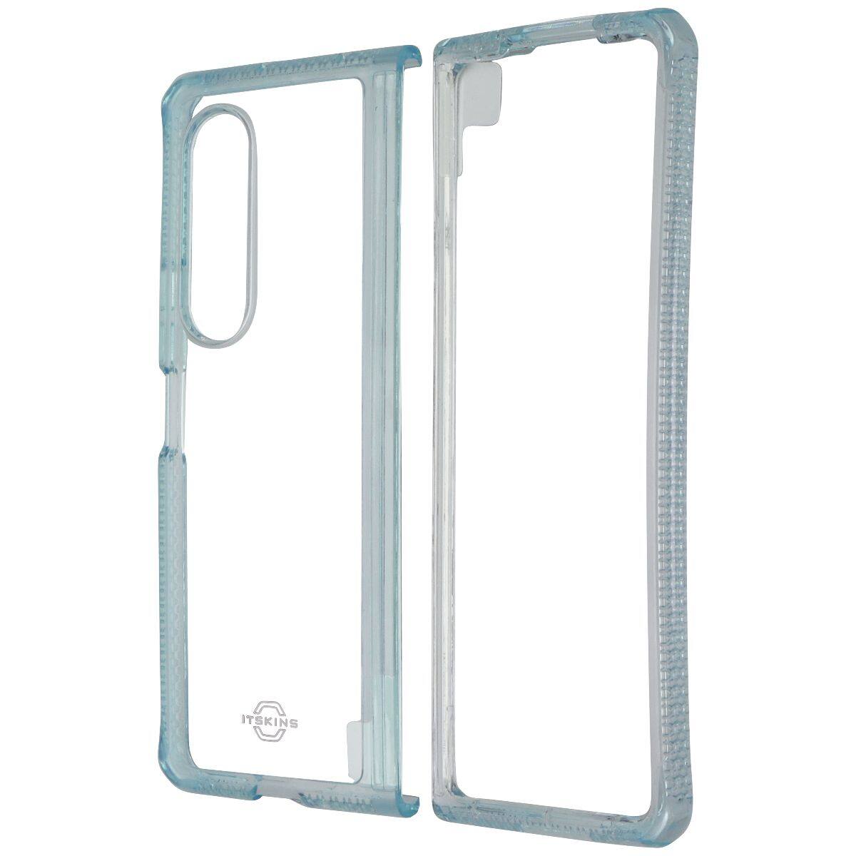 Itskins - Hybrid R // Clear Case for Samsung Galaxy Z Fold3 5G - Light /Clear - Blue