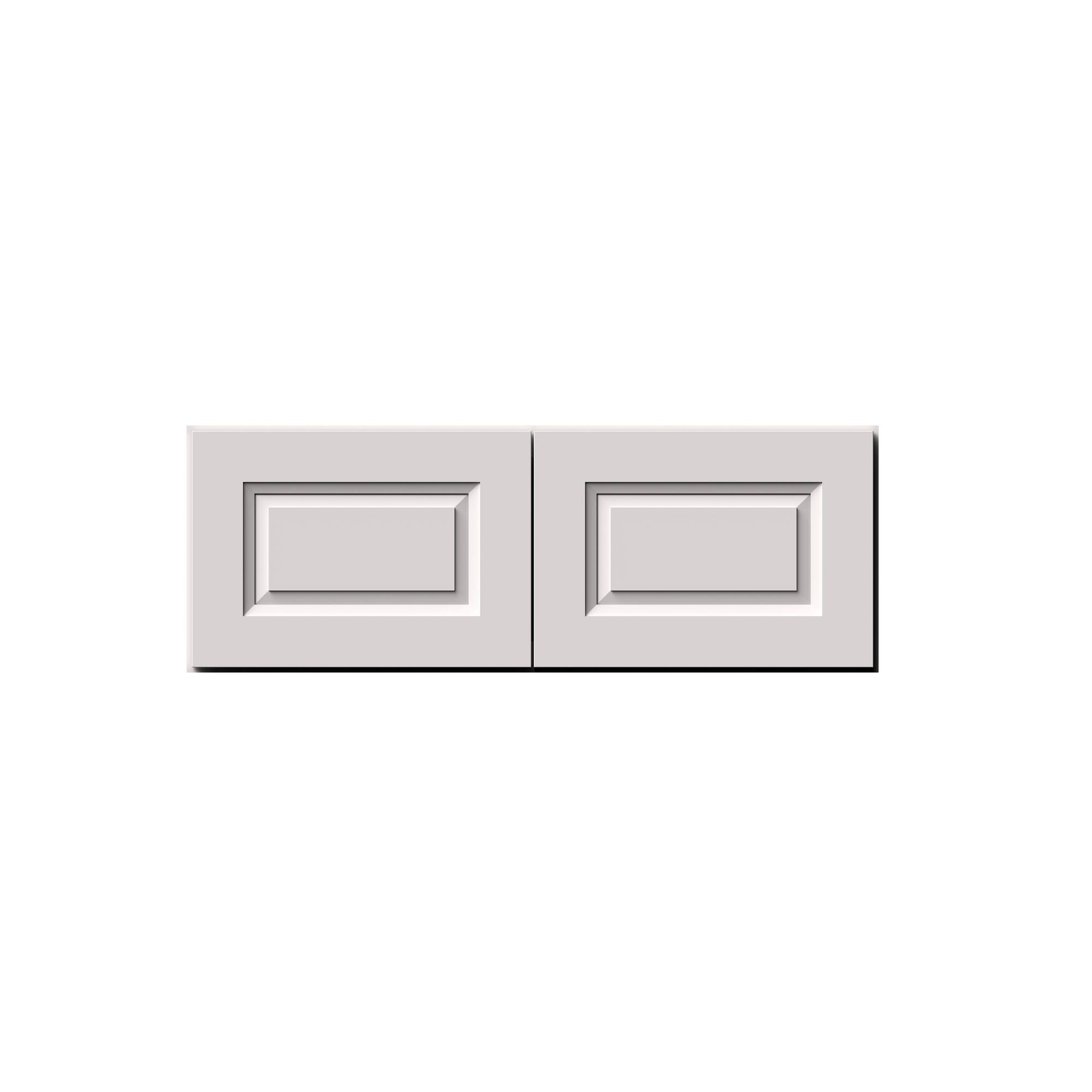 Alt View 1. Boyel Living - 33-in W x 12-in H x 12-in D Shaker RTA Kitchen Wall Cabinet with Soft-Close Doors - Glacier White.