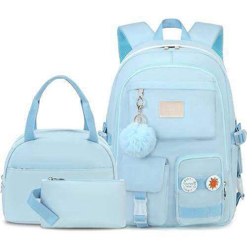 Cozy Serene School Backpack For With Lunch Box Anime Bookbag Bag Set ...
