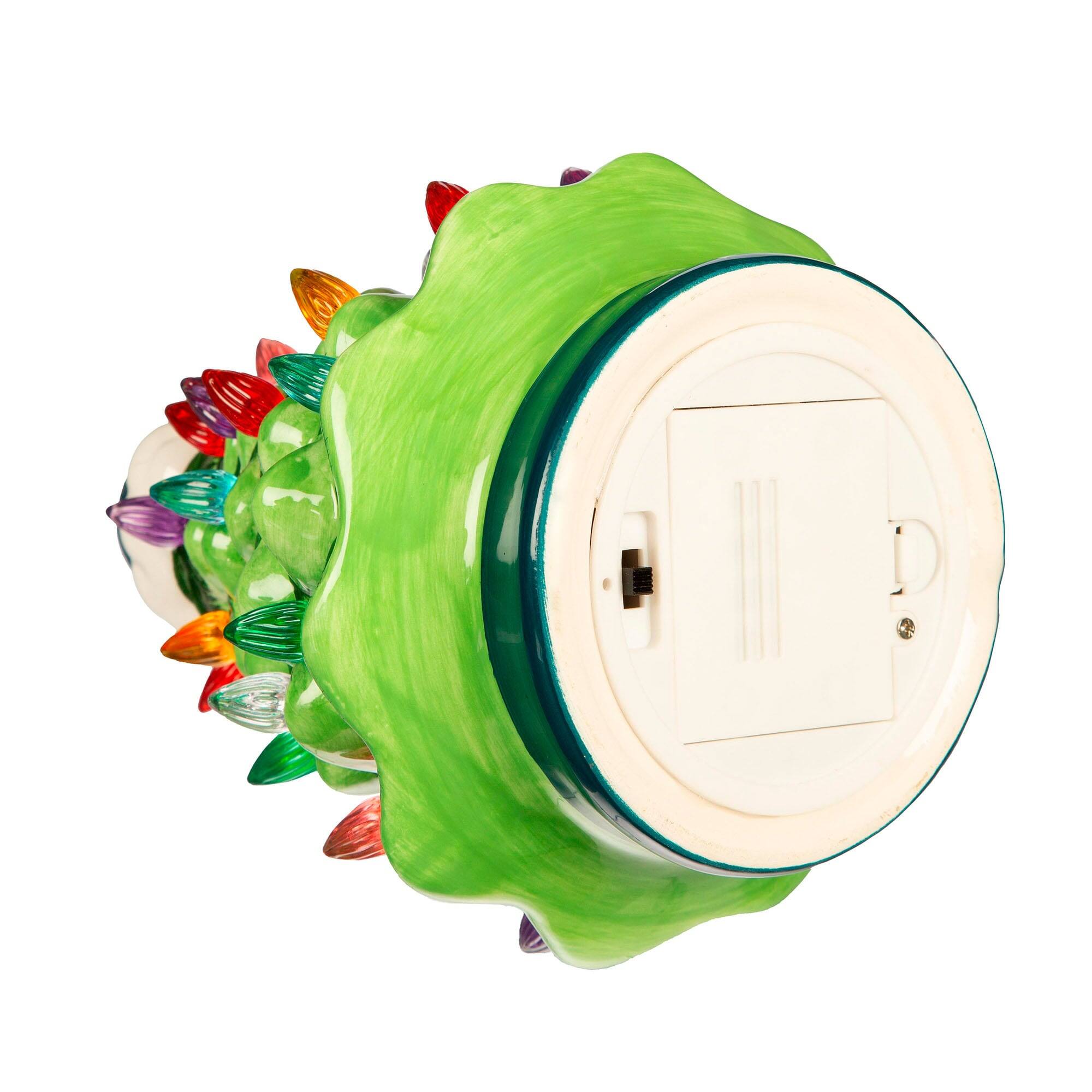 Alt View 1. Evergreen Enterprises - 8" Light Up Ceramic LED Christmas Tree - Multicolor.