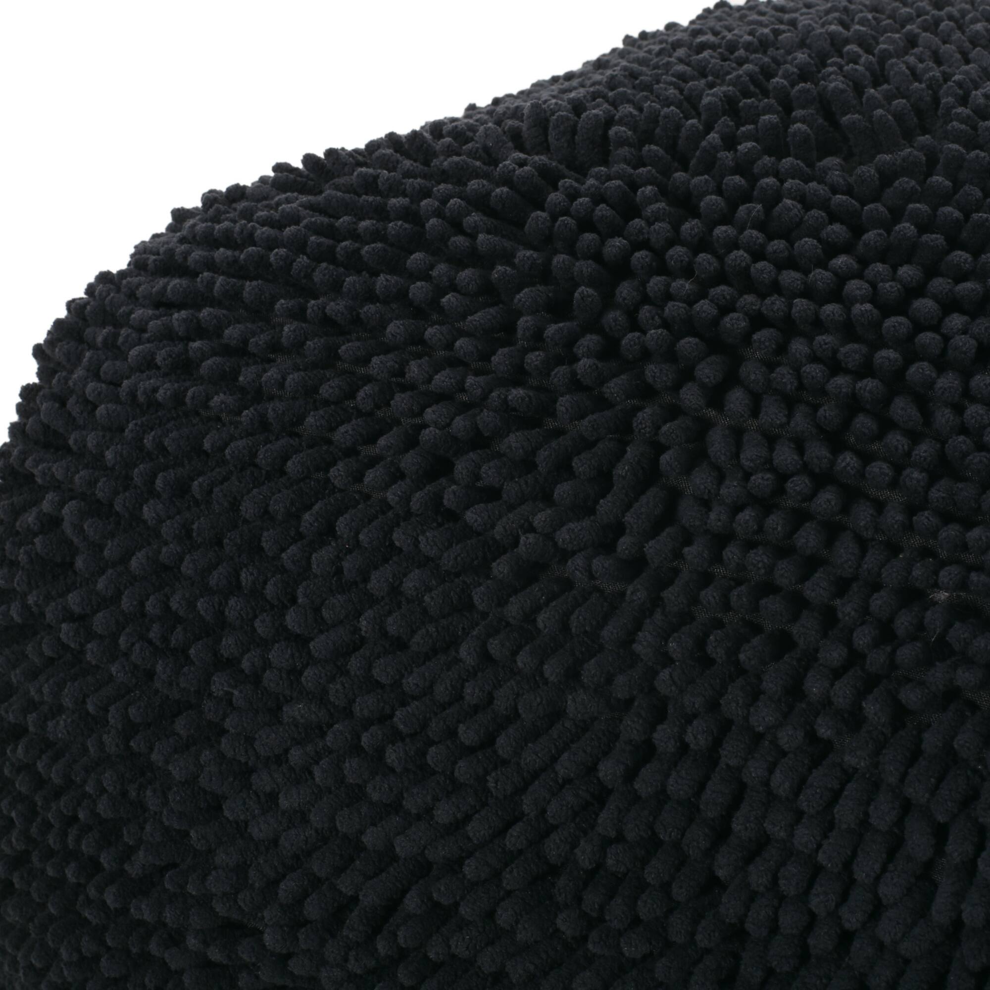 Alt View 1. GOODSILO - Soft Microfiber Square Pouf with Plush Seating for Cozy Comfort - Charcoal.
