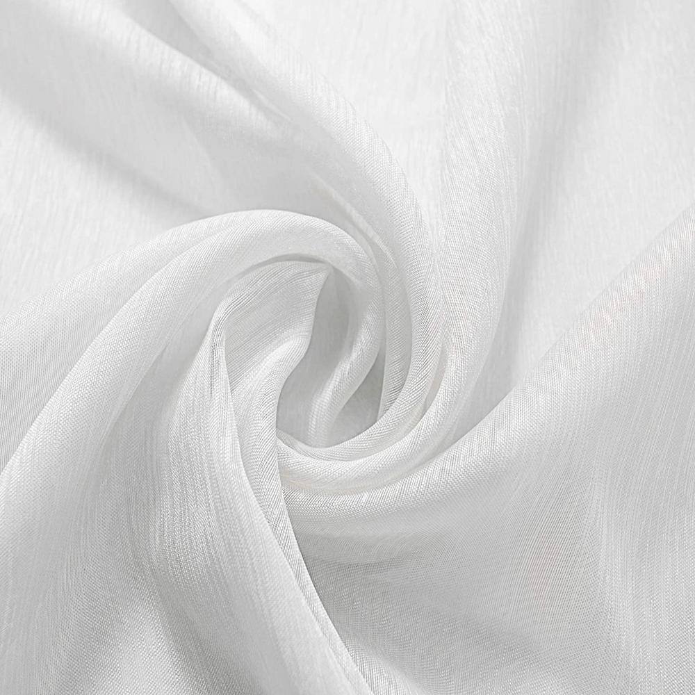 Left. RT Designers Collection - RT Designers Collection Celine Sheer Rod Pocket Curtain Panel Pair - 55x90" Beige - Beige.