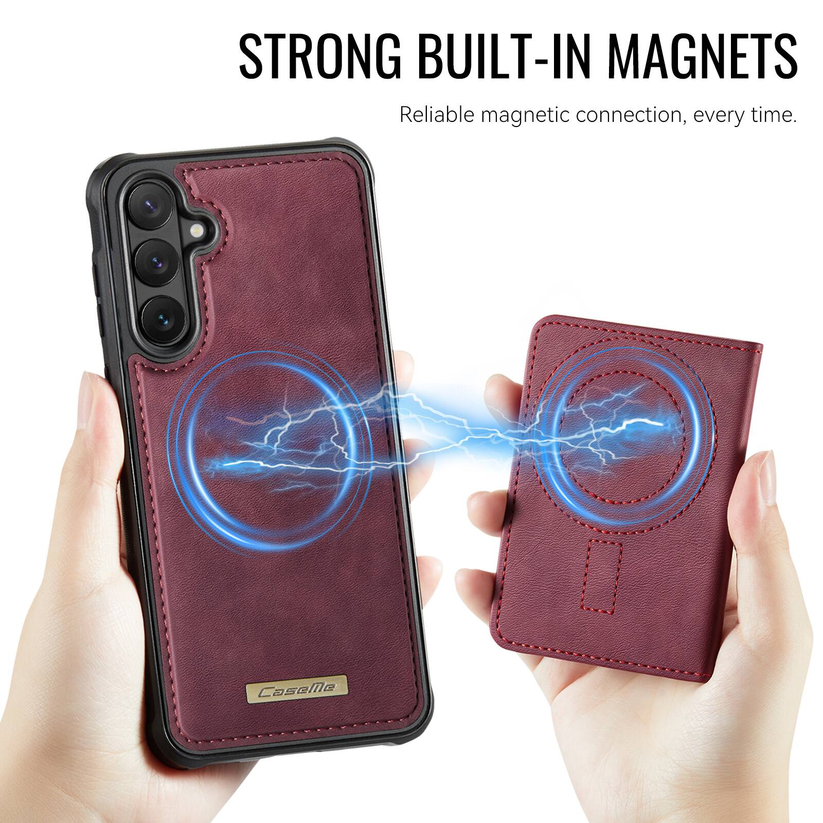 STRONG BUILT-IN MAGNETS  
Reliable magnetic connection, every time.  
CaseMo