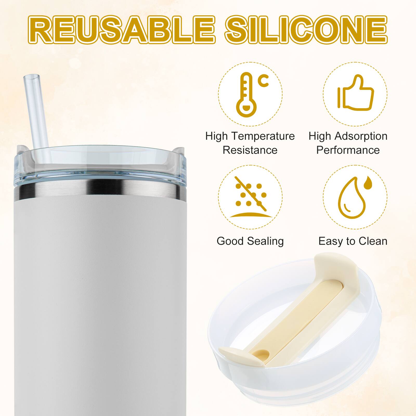 REUSABLE SILICONE

- High Temperature Resistance
- High Adsorption Performance
- Good Sealing
- Easy to Clean
