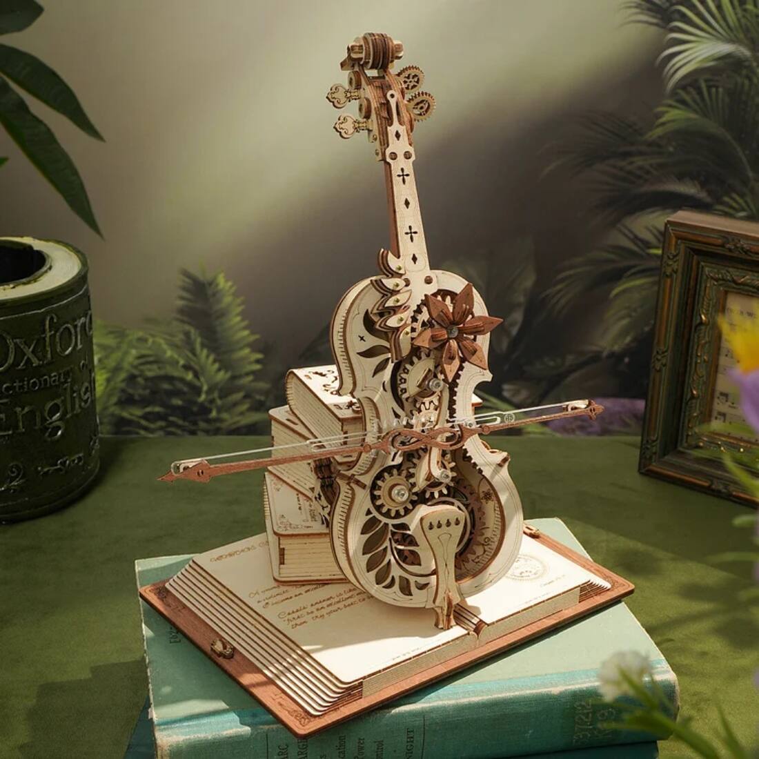 Back. 3D Puzzle - DIY 3D Music Box Puzzle Magic Cello 199pcs.