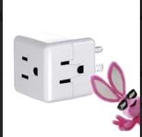 Energizer - ENG-TAP07, 15A 125V Polarized Wall Tap Electrical Outlet - White