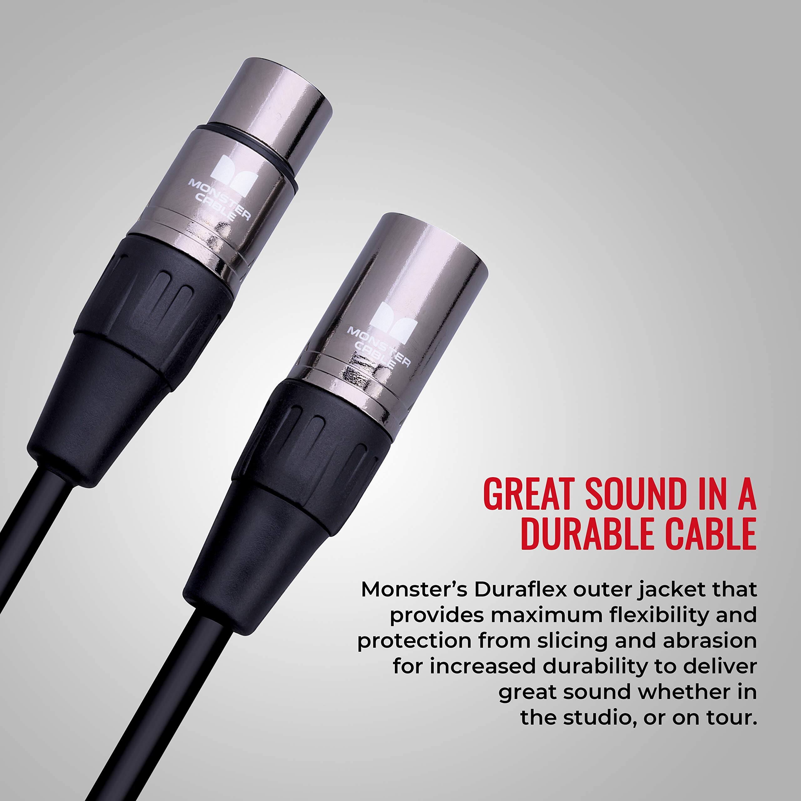 MONSTER CABL ER MONSTER CABL ER GREAT SOUND IN A DURABLE CABLE

Monster's Duraflex outer jacket that provides maximum flexibility and protection from slicing and abrasion for increased durability to deliver great sound whether in the studio, or on tour.