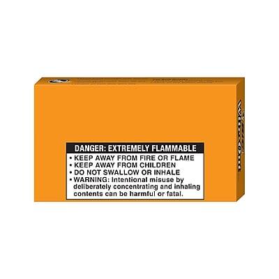 DANGER: EXTREMELY FLAMMABLE  
KEEP AWAY FROM FIRE OR FLAME  
DO NOT SWALLOW OR INHALE  
WARNING: Intentional misuse by deliberately concentrating and inhaling contents can be harmful or fatal.