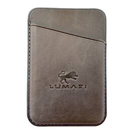 LUMAZI - Full Grain Leather MagSafe Wallet - Taupe