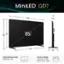 MiniLED QD7 W 74.5" D 4 H H 43" 44.6" 85 =CLASS W 61.7 D 16.9" VESA Wall Mount Size: 600x400 mm (M8) [] Product Weight With stand: 81.6 lbs Without stand: 80.2 lbs
