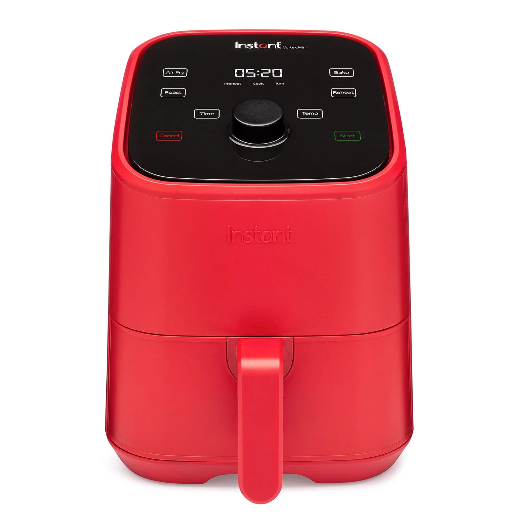 Angle. Instant - 2Qt Vortex Mini Air Fryer - Red.