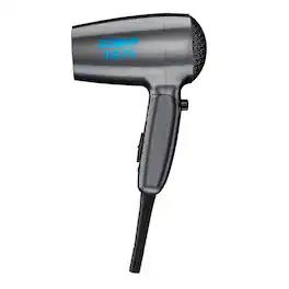 DORLUKFU - Conair Travel Hair Dryer with Dual Voltage, 1875W Compact Blow Dryer with Folding Handle, Gray