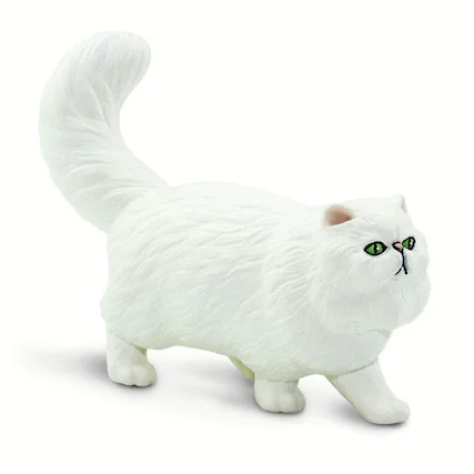 Front. Safari Ltd. - Persian Cat Toy Figurine.
