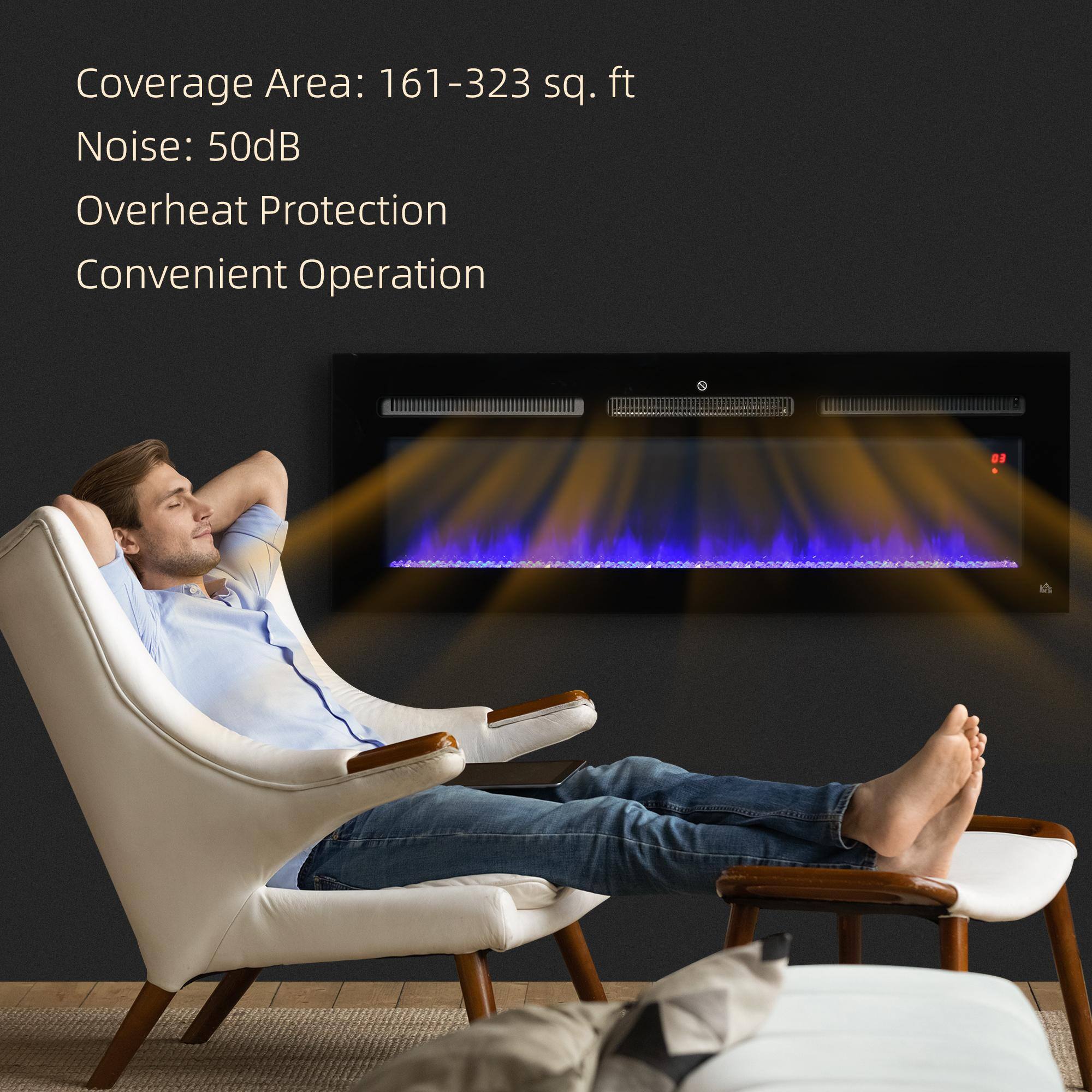 Coverage Area: 161-323 sq. ft  
Noise: 50dB  
Overheat Protection  
Convenient Operation