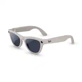 Ray-Ban Meta - Skyler (Gen 2) glasses with Meta AI, Audio, Photo, Video Compatibility - Transitions Sapphire lenses - Shiny Chalky Grey