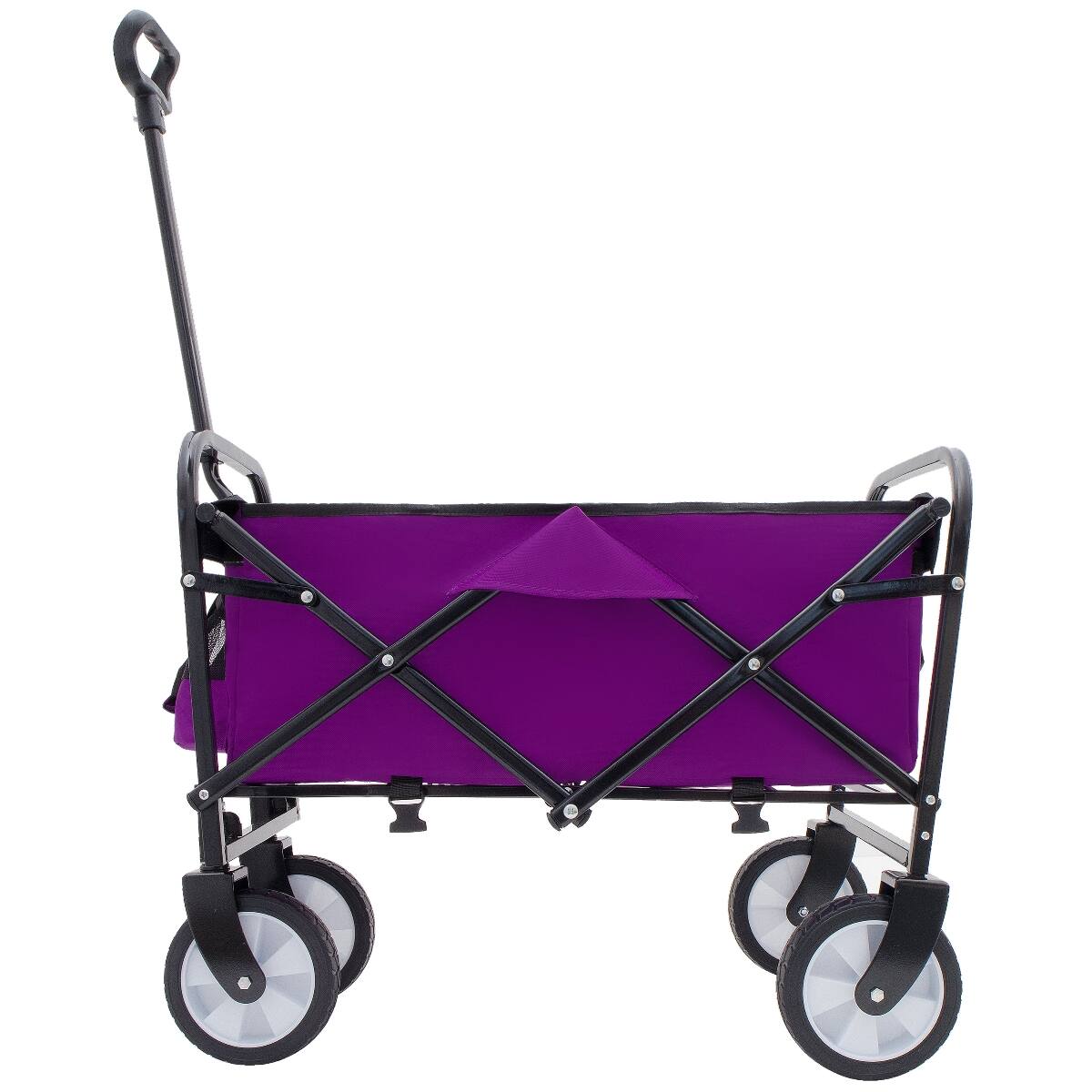 Alt View 9. Loheer - Loheer Collapsible Wagon with Strapping System, 225 lb Capacity Utility Cart, Purple.