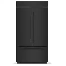 KitchenAid - 24.2 Cu. Ft. Built-In French Door Bottom Mount Refrigerator - Black Ore
