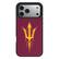 Front. Keyscaper - Arizona State Sun Devils Bump Case with 8.2ft Drop Protection - 16 Pro Max - Multicolor.