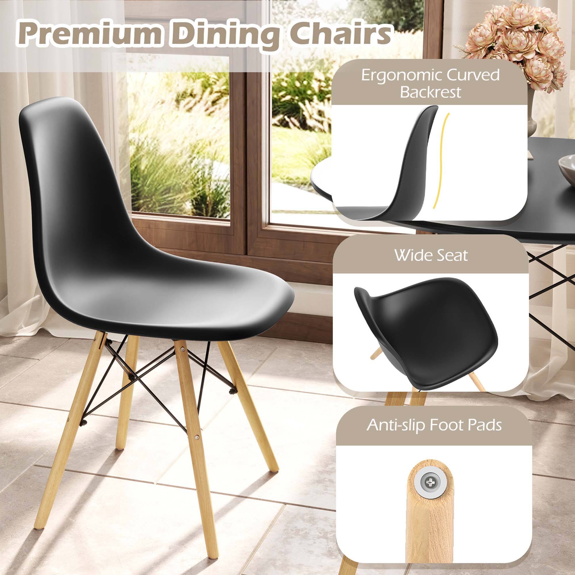 Premium Dining Chairs
Ergonomic Curved Backrest
Wide Seat
Anti-slip Foot Pads