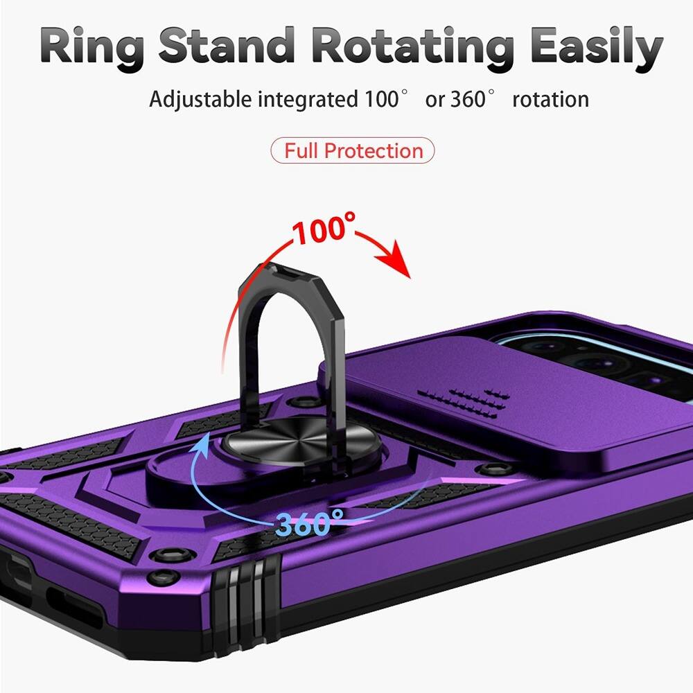 Ring Stand Rotating Easily  
Adjustable integrated 100° or 360° rotation  
Full Protection  

100°  
360°