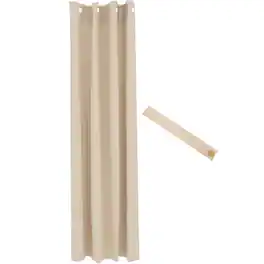 Sunnydaze - Room Darkening Curtain Panel - 52 in x 84 in - Beige